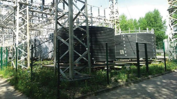 Два отрезка сверхпроводящего кабеля постоянного тока по 430 м каждый во время испытаний на полигоне АО «НТЦ ФСК ЕЭС»