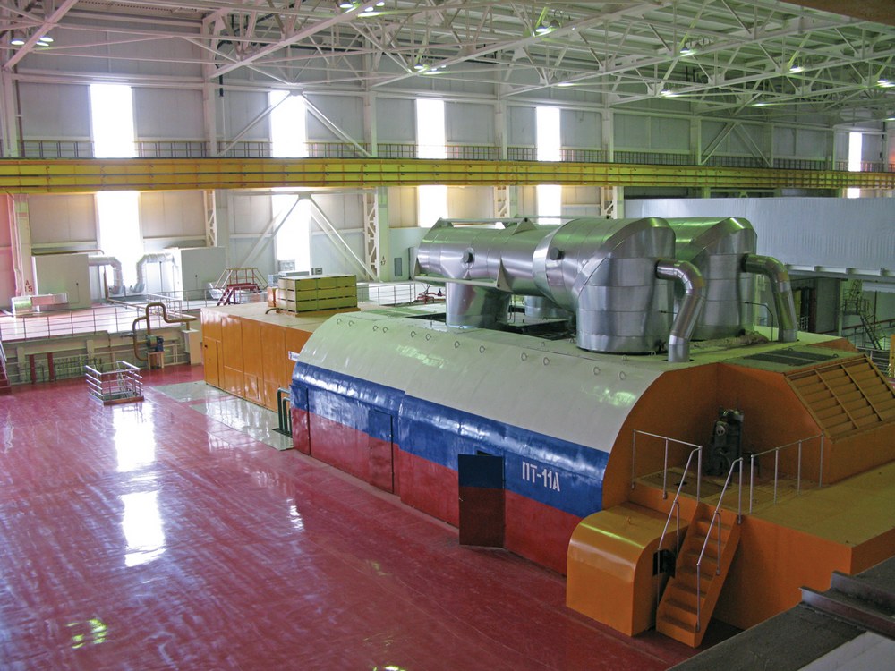 Asynchronized turbine generator T3FAU-160-2U3 with 160 MW capacity at unit 11 of CHP-21 by Mosenergo