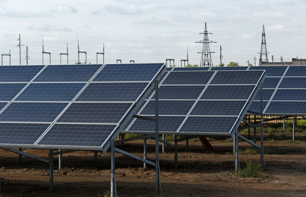 Запуск солнечной электростанции «Заводская» в Астраханской области (сентябрь 2017 г.)