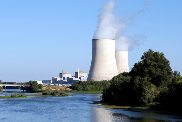 View of cooling towers at the Golfech nuclear plant on the edge of the Garonne river between Agen and Toulouse, France, July 19, 2019. REUTERS/Regis Duvignau